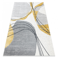 Kilimas FUSION 5868 baltas / geltona - Linijos, modernus, abstraktus