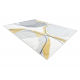 Kilimas FUSION 5868 baltas / geltona - Linijos, modernus, abstraktus
