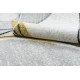 Tapete FUSION 5868 branco / amarelo - Linhas, moderno, abstrato