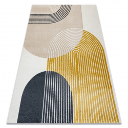 Tappeto FUSION 0240 crema / giallo - Geometrico, moderno, astratto