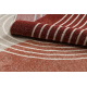 Koberec FUSION 0810 béžový / terakota - Geometrický, moderný, abstraktný
