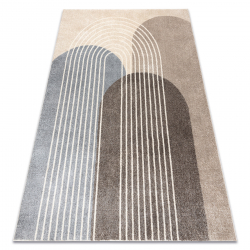 Alfombra FUSION 0810 beige / marron - Geométrica, moderna, abstracta