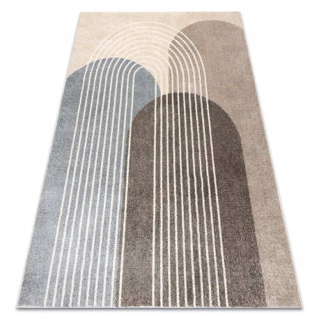 Tæppe FUSION 0810 beige / brun - Geometrisk, moderne, abstrakt