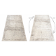 Teppich FUSION 8255 creme / beige - Vintage, modern, abstrakt