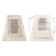 Carpet FUSION 8256 cream / beige - Frame, vintage, modern, abstract