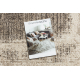 Teppich FUSION 8256 creme / beige - Rahmen, vintage, modern, abstrakt