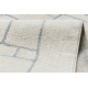Carpet FUSION 0806 cream / light grey - Geometric, modern, abstract