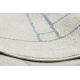 Carpet FUSION 0806 cream / light grey - Geometric, modern, abstract