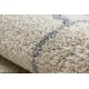 Carpet FUSION 0806 cream / light grey - Geometric, modern, abstract
