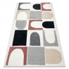 Teppich FUSION 0213 weiß / dunkelpink - Geometrisch, modern, abstrakt