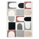 Carpet FUSION 0213 white / dark pink - Geometric, modern, abstract