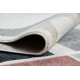 Carpet FUSION 0213 white / dark pink - Geometric, modern, abstract