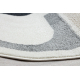 Carpet FUSION 0213 white / dark pink - Geometric, modern, abstract