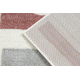 Teppich FUSION 0213 weiß / dunkelrosa - Geometrisch, modern, abstrakt