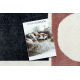 Carpet FUSION 0213 white / dark pink - Geometric, modern, abstract