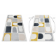 Teppich FUSION 0213 weiß / gelb - Geometrisch, modern, abstrakt
