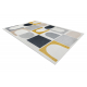 Teppich FUSION 0213 weiß / gelb - Geometrisch, modern, abstrakt