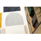 Teppich FUSION 0213 weiß / gelb - Geometrisch, modern, abstrakt