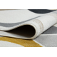 Carpet FUSION 0213 white / yellow - Geometric, modern, abstract