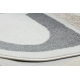 Carpet FUSION 0213 white / yellow - Geometric, modern, abstract
