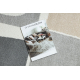 Carpet FUSION 0213 white / yellow - Geometric, modern, abstract