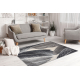 Carpet FUSION 8912 dark grey - Feathers, modern, abstract