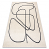 Teppich FUSION 8297 creme / dunkelgrau - Linien, modern, abstrakt