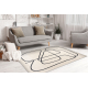 Carpet FUSION 8297 cream / dark grey - Lines, modern, abstract