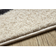 Carpet FUSION 8297 cream / dark grey - Lines, modern, abstract