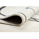 Carpet FUSION 8297 cream / dark grey - Lines, modern, abstract