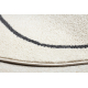 Carpet FUSION 8297 cream / dark grey - Lines, modern, abstract