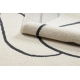 Carpet FUSION 8297 cream / dark grey - Lines, modern, abstract