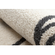 Carpet FUSION 8297 cream / dark grey - Lines, modern, abstract
