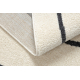 Carpet FUSION 8297 cream / dark grey - Lines, modern, abstract