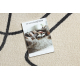 Carpet FUSION 8297 cream / dark grey - Lines, modern, abstract