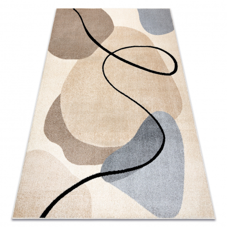 Carpet FUSION 9213 cream / beige - Geometric, modern, abstract