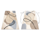 Carpet FUSION 9213 cream / beige - Geometric, modern, abstract