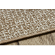 FLAT 49371265 Tapete Sisal Treliça - cor bege palha natural, barbante