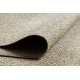 FLAT 49371265 Alfombra de sisal Enrejado - color paja beige natural, cuerda