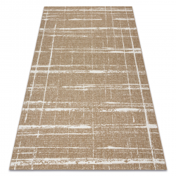 FLAT 48965265 Sisalový koberec Trellis vintage - prírodná béžová farba slamy, šnúrka