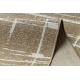 FLAT 48965265 Sisalteppich Trellis vintage - naturbeige Strohfarbe, Kordel