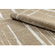 FLAT 48965265 Sisalteppich Trellis vintage - naturbeige Strohfarbe, Kordel
