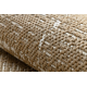 FLAT 48965265 Sisalteppich Trellis vintage - naturbeige Strohfarbe, Kordel