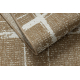 FLAT 48965265 Sisalteppich Trellis vintage - naturbeige Strohfarbe, Kordel