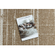 FLAT 48965265 Sisalteppich Trellis vintage - naturbeige Strohfarbe, Kordel