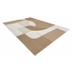 FLAT 48982265 Tapis sisal Géométrique - couleur paille beige naturel, ficelle