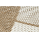 FLAT 48982265 Sisal carpet Geometric - natural beige straw color, string