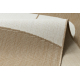 FLAT 48982265 Tapete Sisal Geométrico - cor bege palha natural, barbante