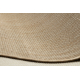 FLAT 48982265 Sisal carpet Geometric - natural beige straw color, string