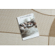 FLAT 48982265 Tapete Sisal Geométrico - cor bege palha natural, barbante